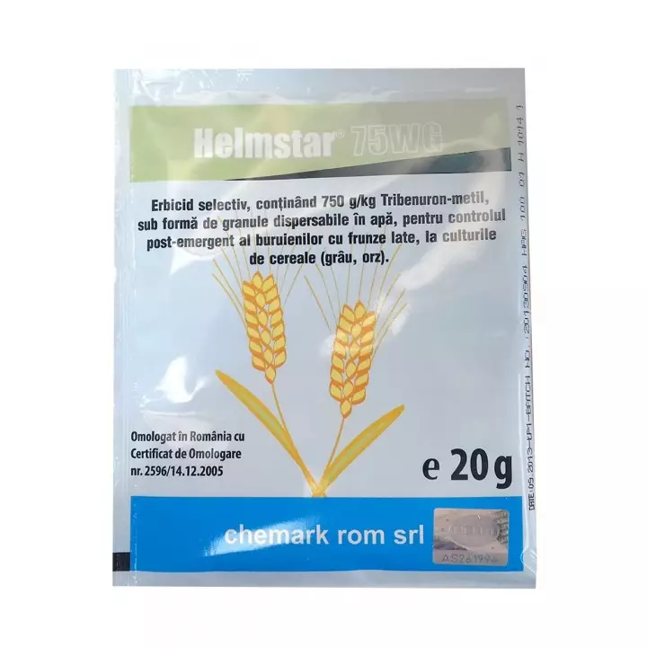 Helmstar 20g  – Erbicid cu Tribenuron-metil 750 g/kg pentru grâu și orz | Combatere dicotiledonate